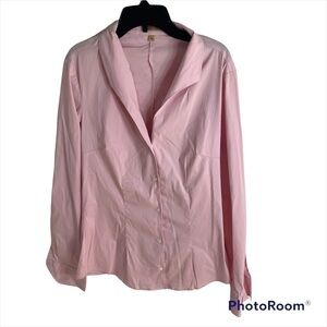 Paul Stuart Pink Blouse Top Sz 6 Women’s